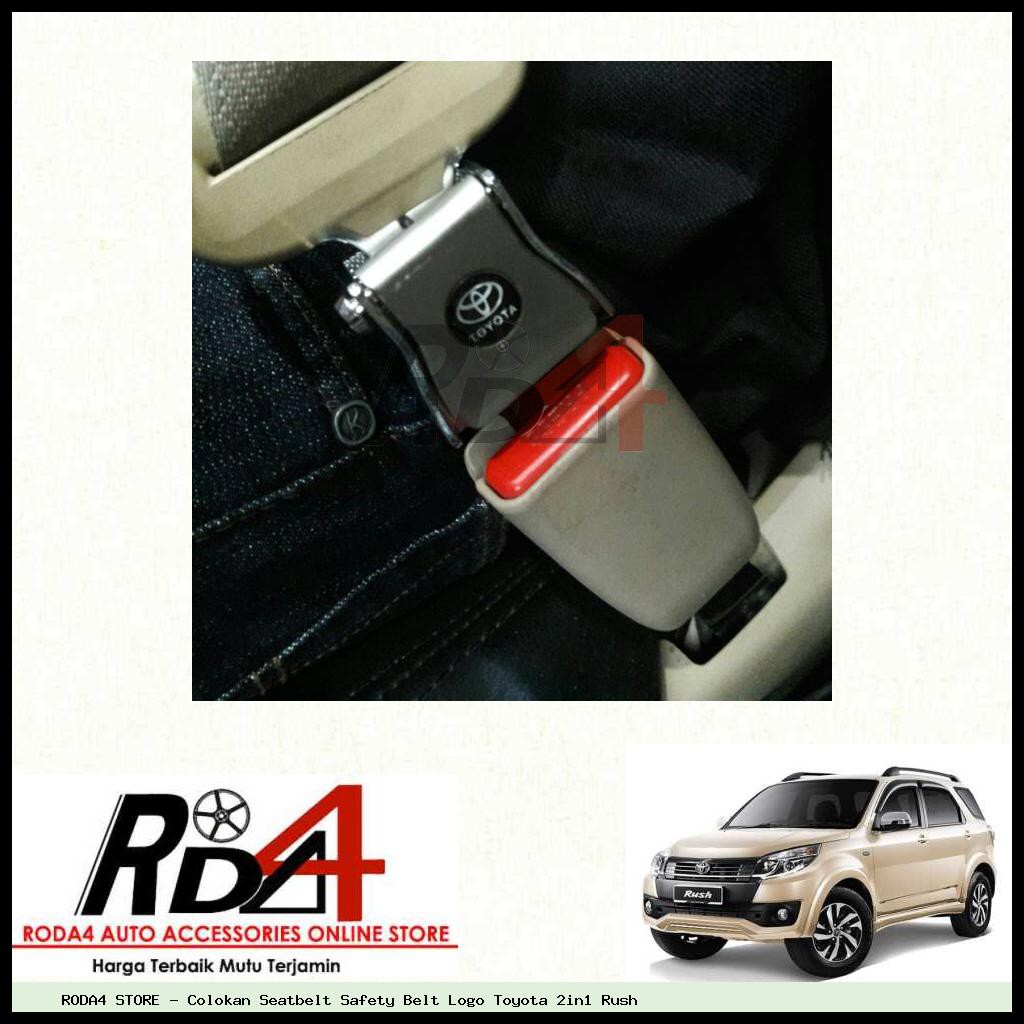 Colokan Seatbelt Safety Belt Logo Toyota 2in1 Rush