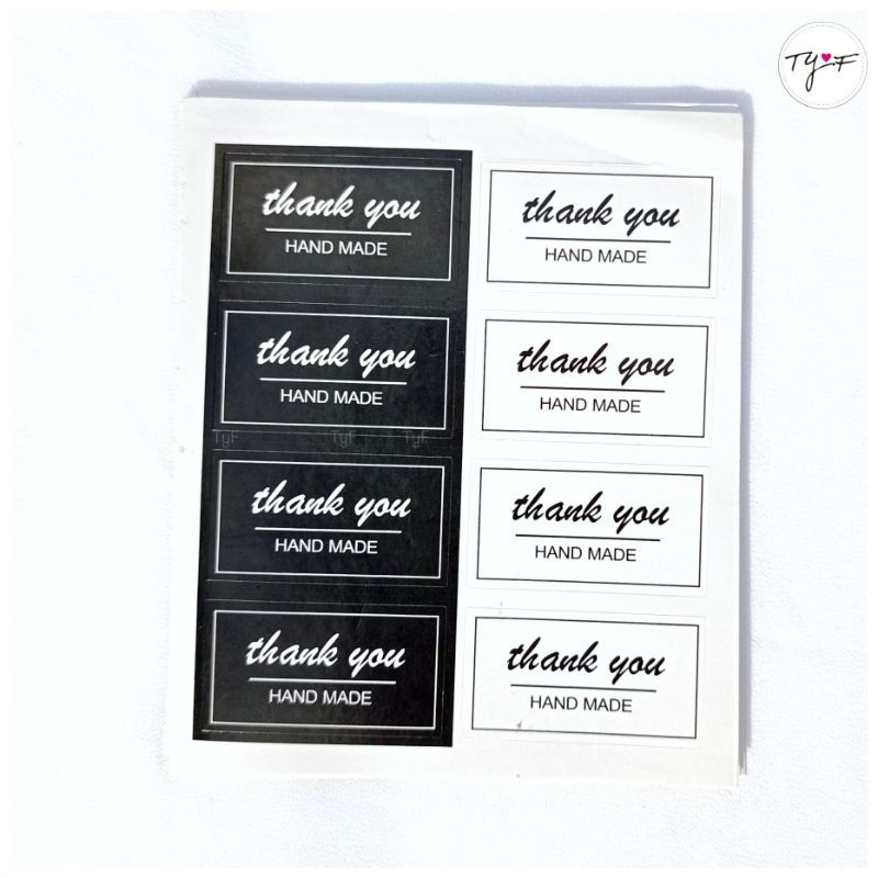 

Stiker Label Thank You Terima Kasih Packing Makanan Stempel Dekorasi
