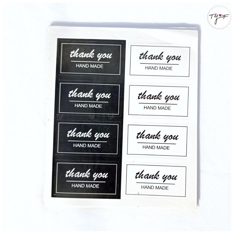 Stiker Label Thank You Terima Kasih Packing Makanan Stempel Dekorasi Shopee Indonesia