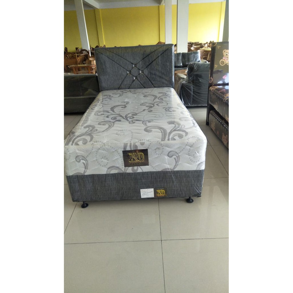 Bed Dorong XO Kain Polos 4 kaki