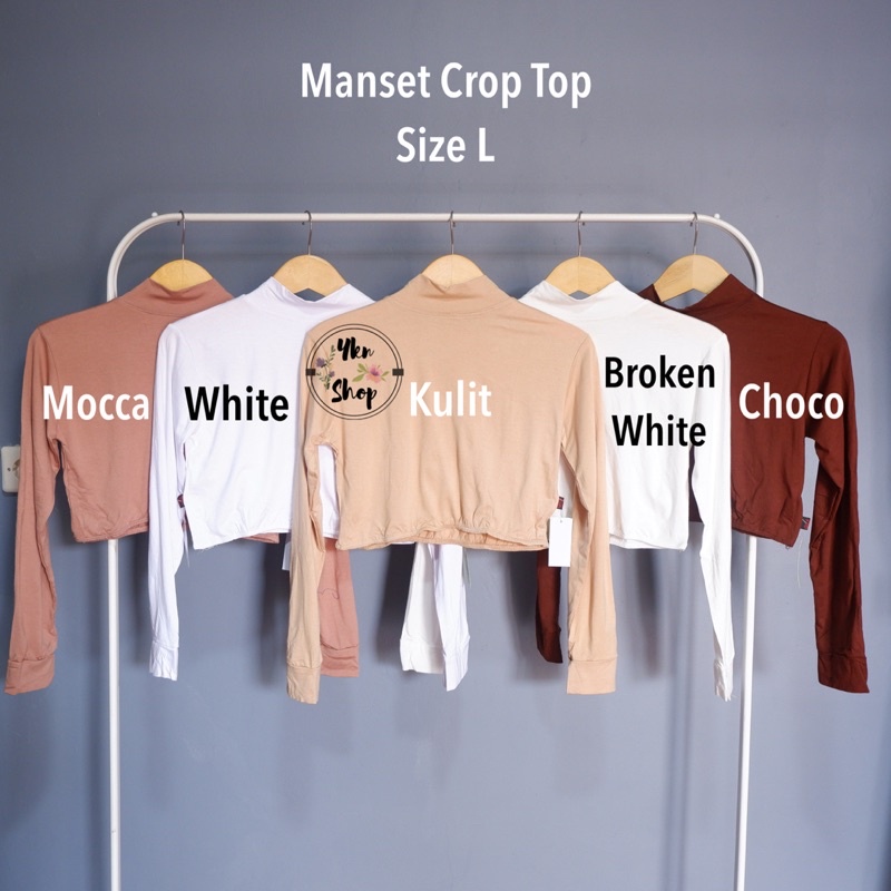 Manset Crop Top Bahan Rayon Super Adem size L