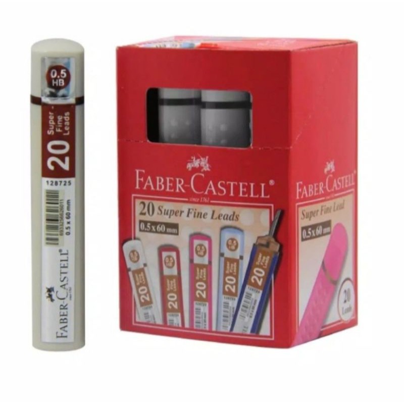 

Isi Pensil mekanik Faber Castell HB 0.5 mm/ Lead superfine grip HB 0.5 mm