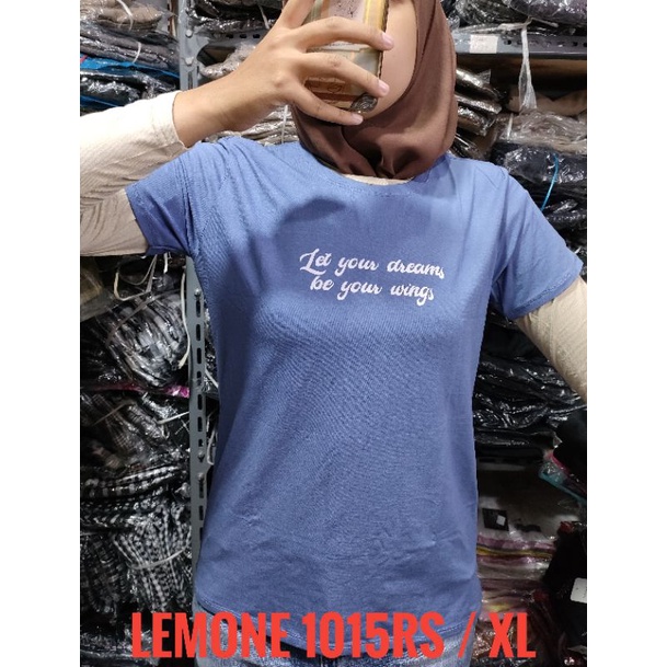 atasan lengan pendek XL dan XXL bahan rayon spandek produk LEMONE