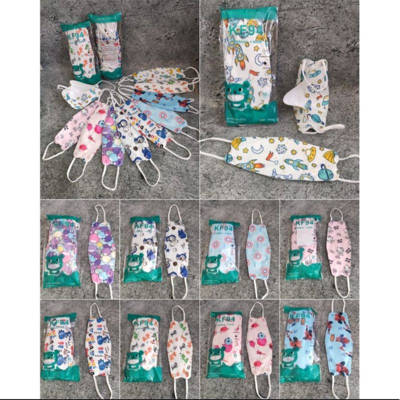 masker anak kf94 isi 10pcs
