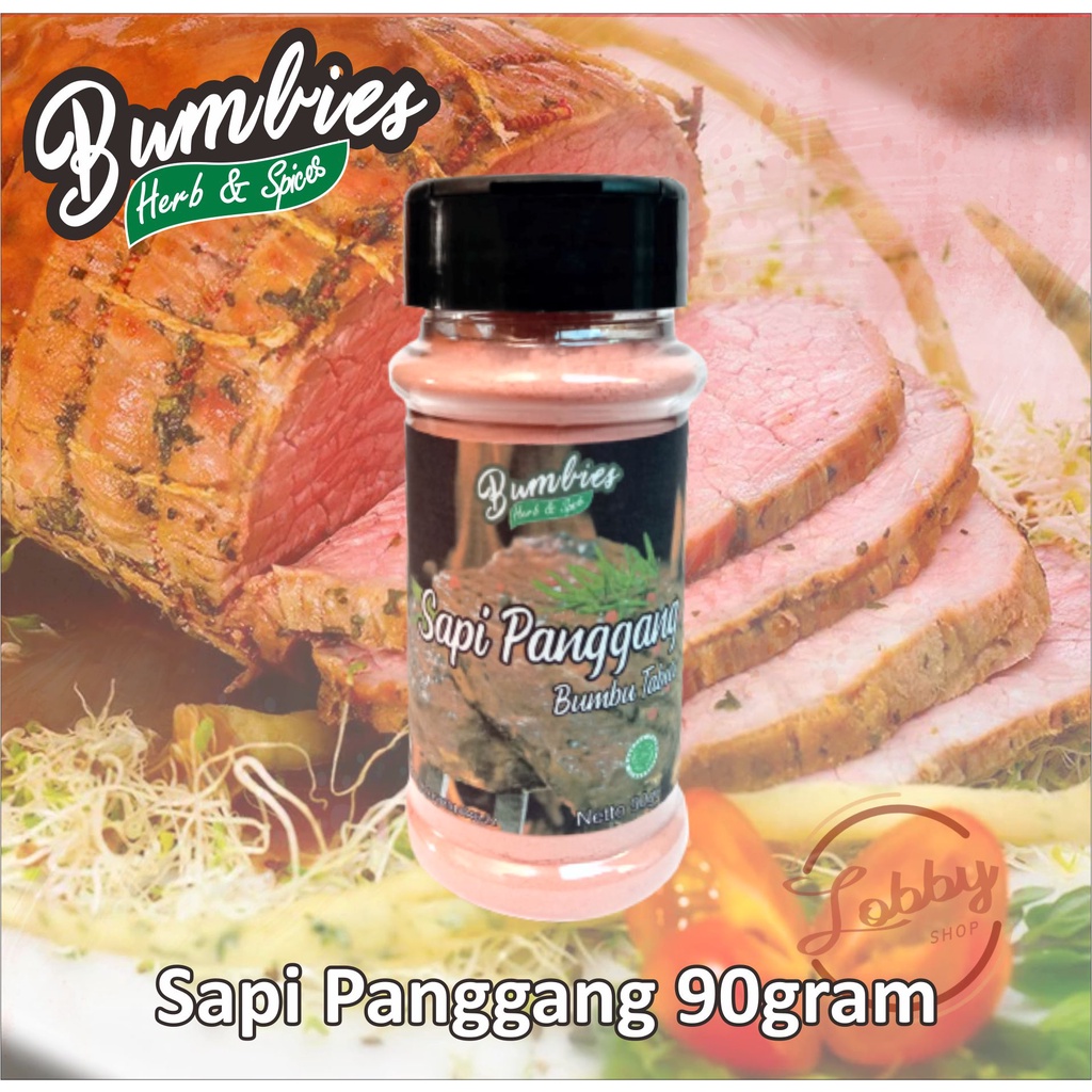 

Bumbu Tabur Sapi Panggang 90gr / Bumbies Herb and Spices/ Bumbu Serbaguna/ Pedas Keju Manis Balado BBQ Jagung Bakar Sapi Panggang