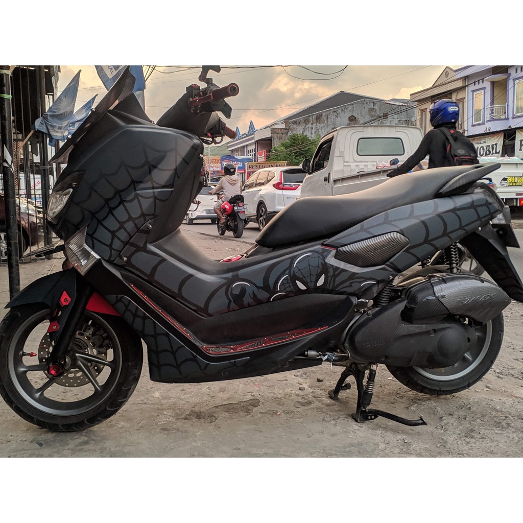 Stiker Nmax Decal Full Body Nmax Premium Black Spiderman Doff DNKZ