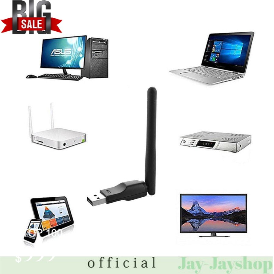 MT7601 USB Wifi Dongle untuk STB receiver Wireless Adapter 150Mbps  wifi adapter TERLARIS!