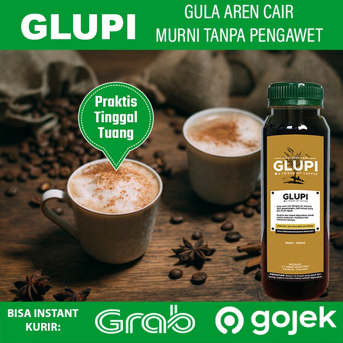 

Palm Sugar Syrup - Gula Kawung Asli - Gula Aren Cair - Untuk Kopi Dan Kue - Untuk Boba Susu - Glupi