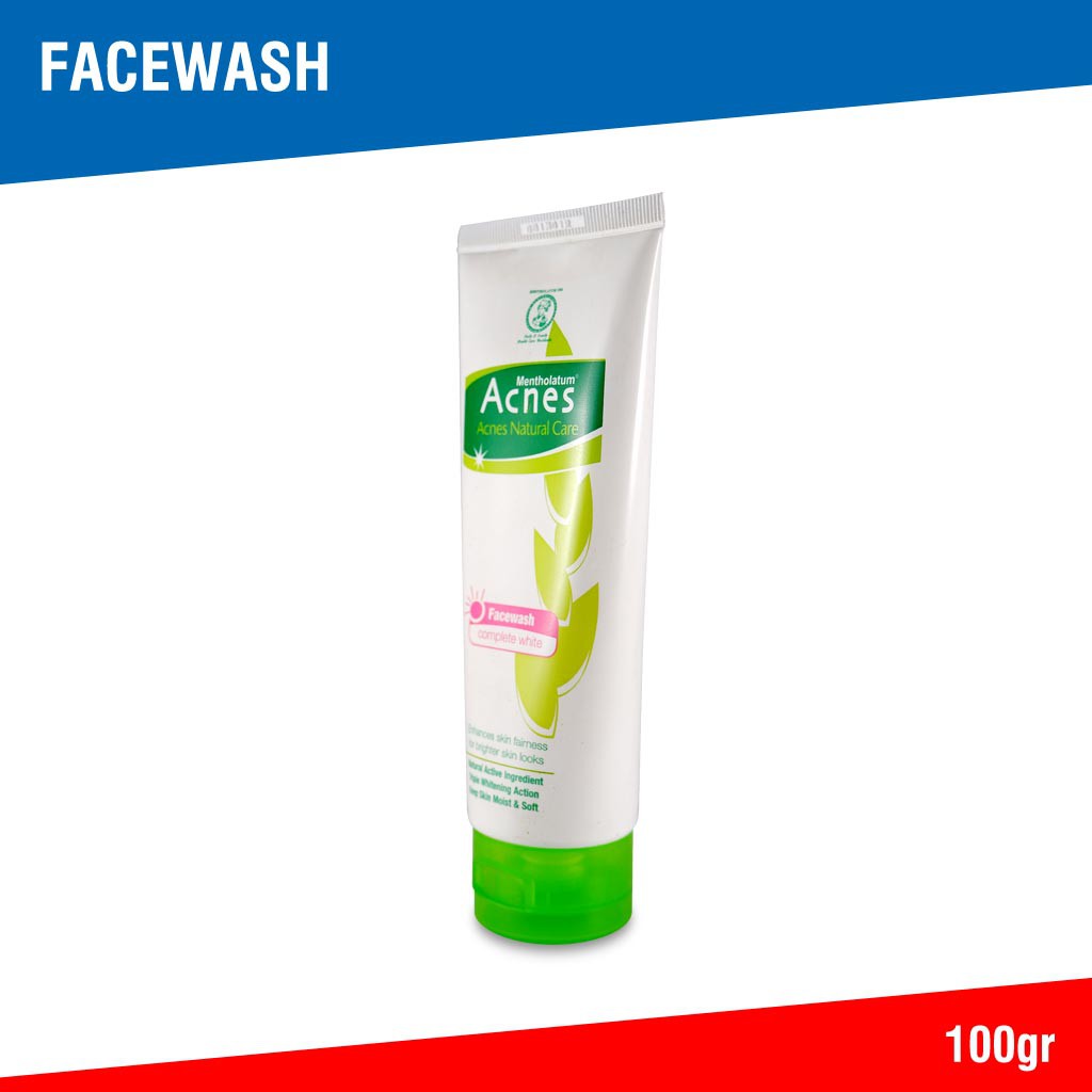 Acnes Natural Care Face Wash Complete White 100gr