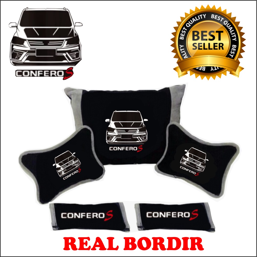 BANTAL MOBIL WULING CONFERO S BORDIR SILUET MOBIL AKSESORIS INTERIOR MOBIL