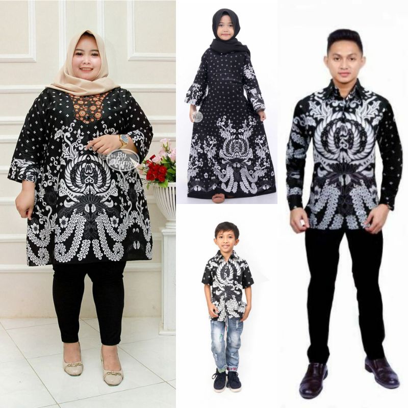 COUPLE JUMBO FAMILY TUNIK GAMIS KOMBINASI DEWASA DAN ANAK SERAGAM KELUARGA MODERN MURAH