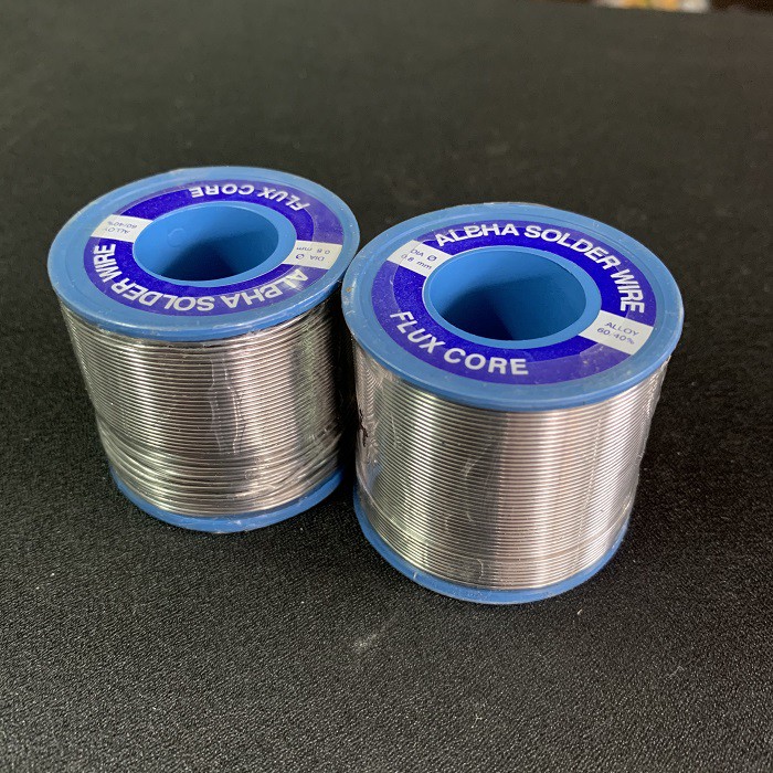 Timah Solder Alpha 0.80mm Flux Core Per Meter