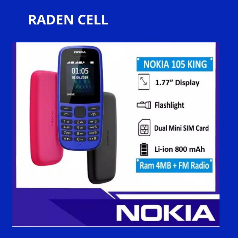 Nokia 105 Feature Phone Murah Handphone Murah HP Candybar Murah HP Murah Garansi Resmi 1 Tahun