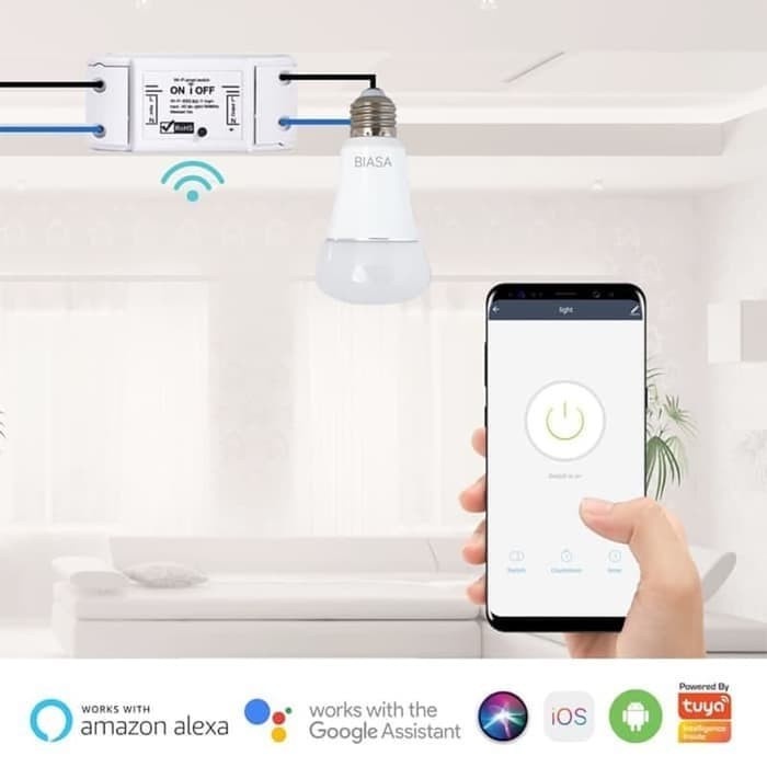 BARDI Smart BREAKER ON OFF Switch Wireless IoT Home Automation Saklar