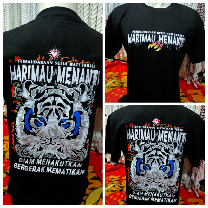 KAOS PSHT HARIMAU MENANTI, KAOS TERATE HARIMAU MENANTI
