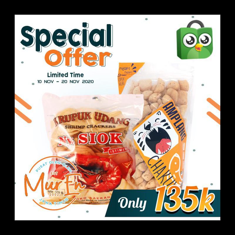 

STOK BARU! KERUPUK / KRUPUK UDANG NY. SIOK 500 GR MUR EN PALING MURAH