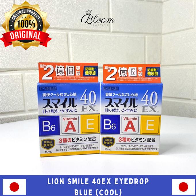 TERLARIS LION Smile 40EX Eye Drops 15 ml - Obat Tetes Mata Lion Smile Japan Murah