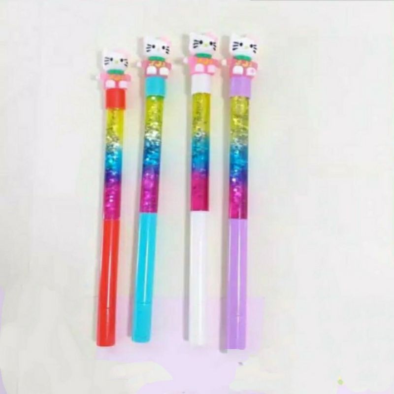 

Pena Air Glitter Hello Kitty Bolpen Pen Pulpen Gelpen Karakter Helo kiti