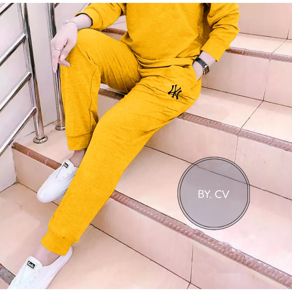 (BISA COD)- CELANA JOGGER LOGO NY TRENDY SPORT TERBARU-CELANA JOGGER GYM,FITNES,OLAHRAGA DAN SANTAI