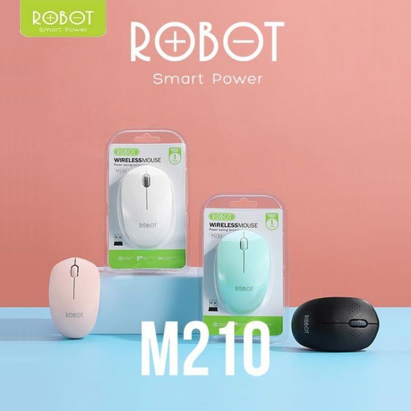 Mouse Robot M210 2.4G Wirelless optical 2.5hz kwalitas jamin bagus