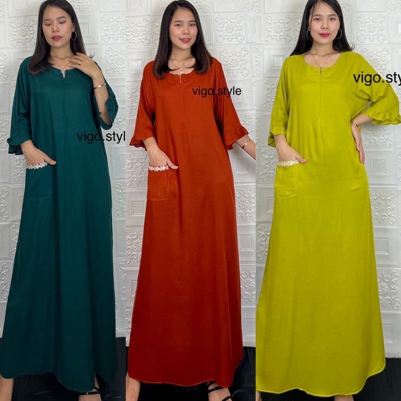 daster tangan 7/8 / busui/panjang viral jumbo /long daster/daster 3/4 /homedress/daster semata kaki/