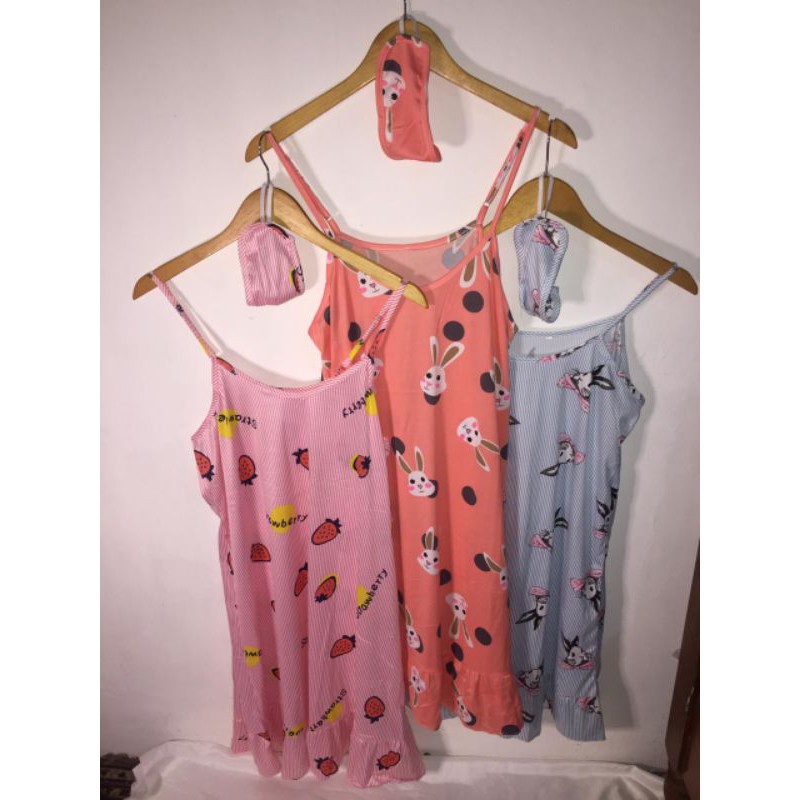 Daster Tanktop Motif Lucu