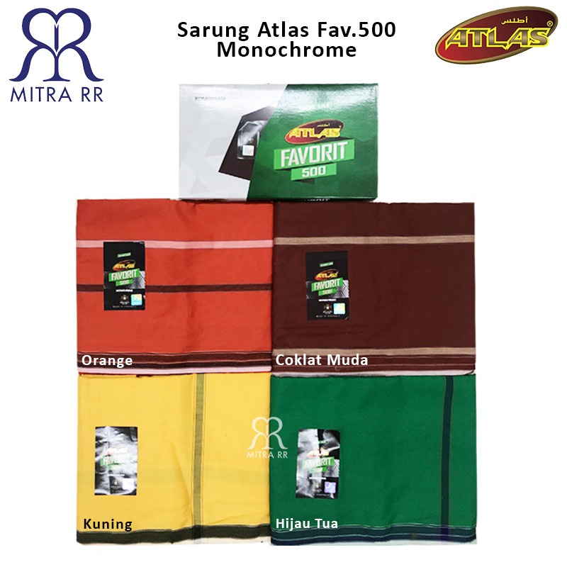 Sarung Atlas Favorit 500 Monochrome Sarung Dewasa Sarung Tenun