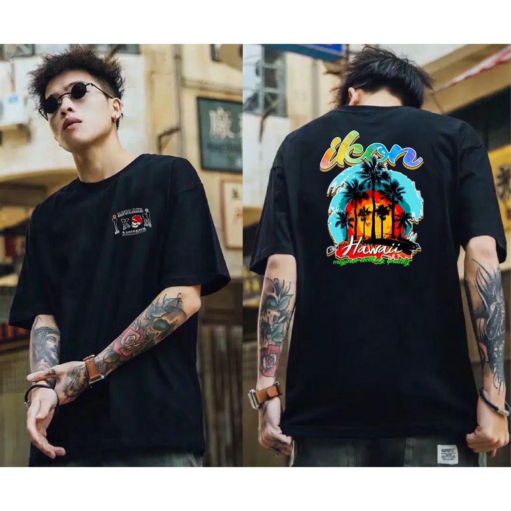 Kaos Premium Pria Tshirt Distro Icon Hawai 2