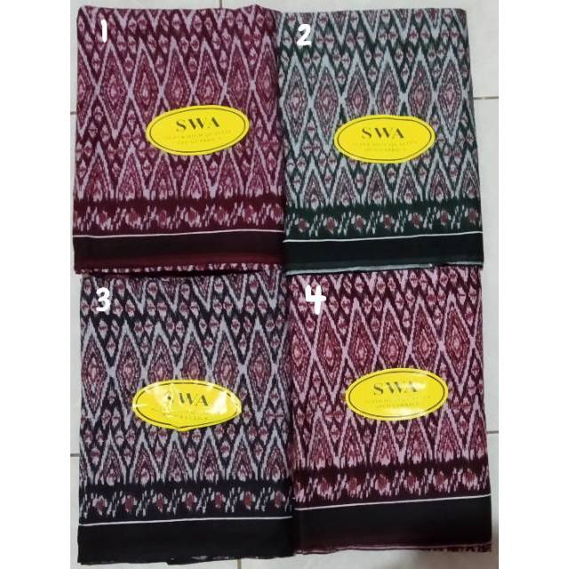 SWA Sarung motif tenun goyor print  kualitas super