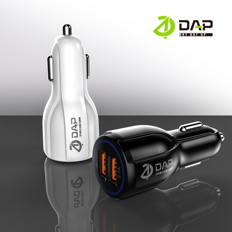 Charger Mobil DAP D-C3.0N Car Charger Fast Charging Dual Port 3.0