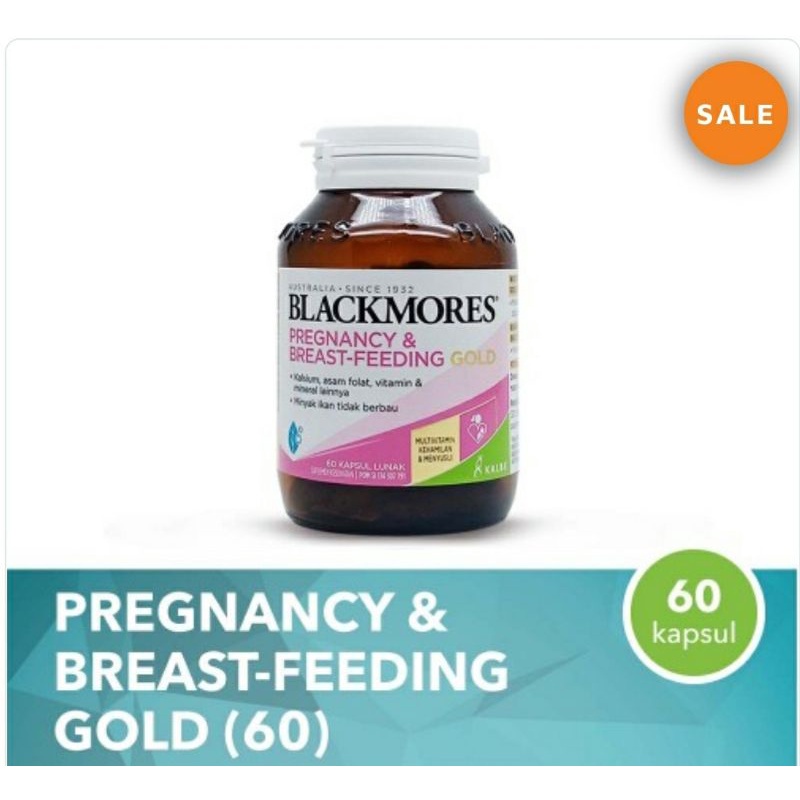 Jual Blackmores Pregnancy And Breast Feeding Gold 60 Kapsul Shopee Indonesia 9283