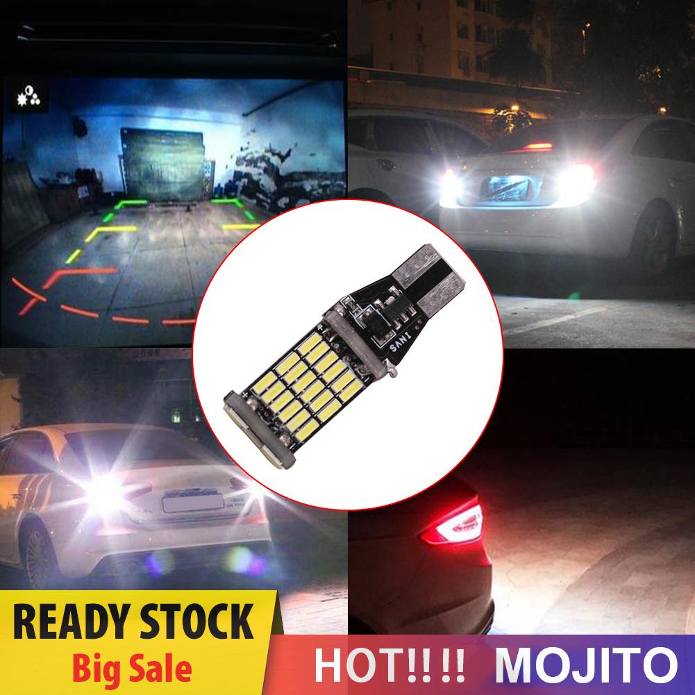 MOJITO T15 W16W LED Car Reverse Light Bulb Canbus 4014 45 SMD 12V Turn Signal Lamp