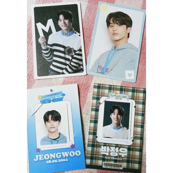 PHOTOCARD JEONGWOO TEUDAY SET(Ver 1+Ver 2) TREASURE