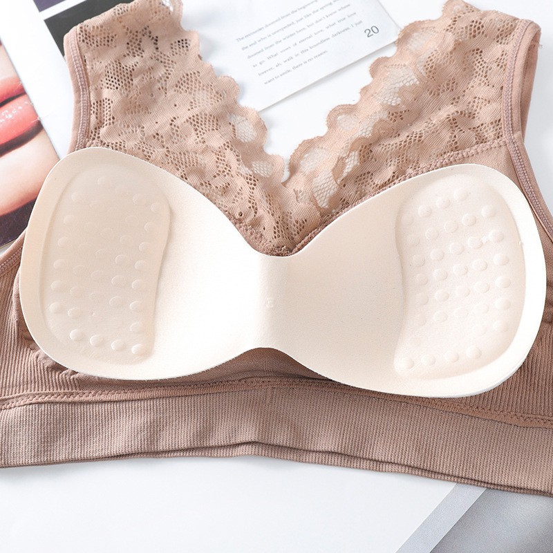 (COD) Bra Wanita Bra Tanpa Kawat Bahan Lace Fashion Korea Bralette Renda MALL SHOPPING