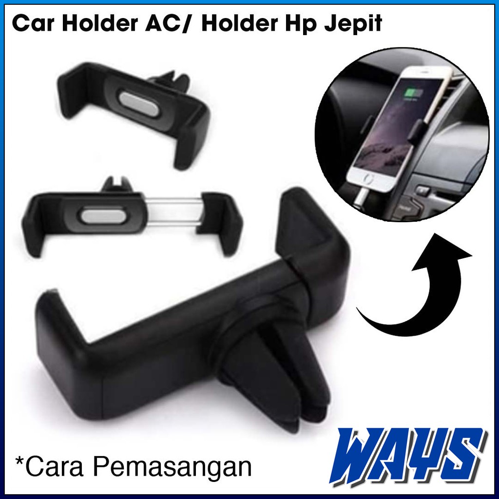 [Z124] AC Car Phone Holder Hp Airframe Penyangga Handphone Lubang Kisi AC Aksesoris Interior Mobil