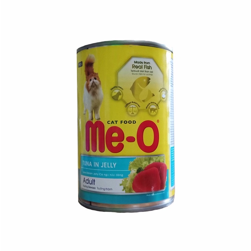 Me-O Kaleng Tuna In Jelly 400 Gram / MeO Tuna in Jelly Kaleng Meo Makanan Basah  MeO Wet Food adult