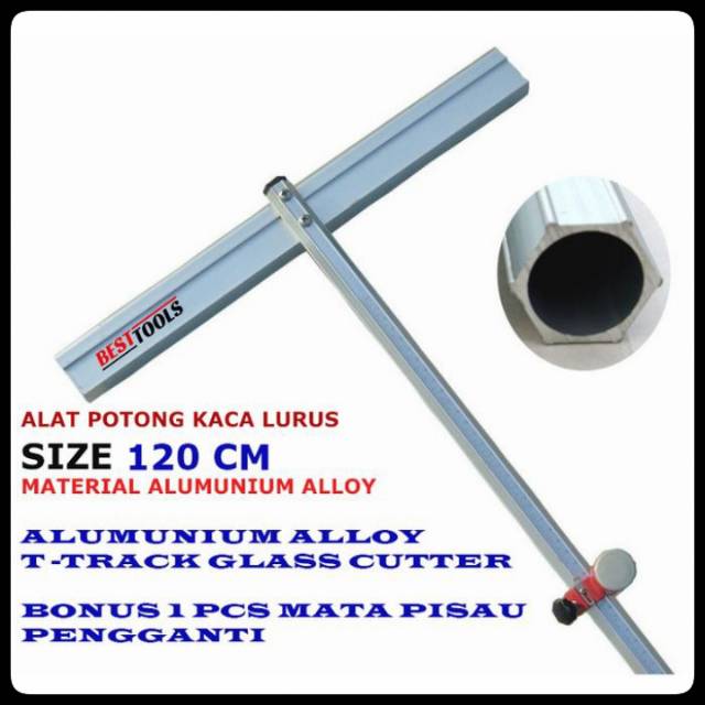 Alat Potong Pisau Kaca Lurus T Glass Cutter 120cm Terbaru Lariss