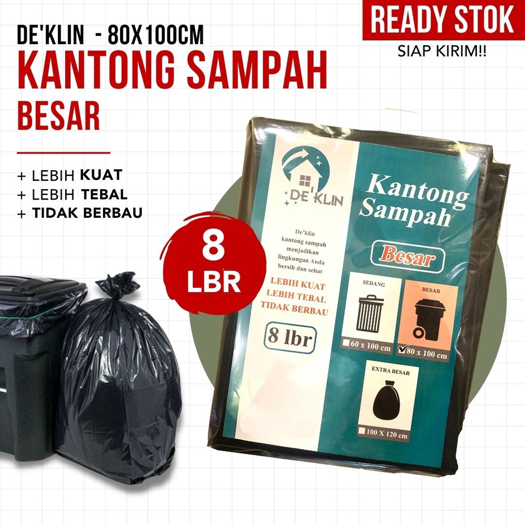 [ TERMURAH ] Kantong Sampah - Kuat &amp; Tebal Uk. Sedang / Besar / Extra Besar