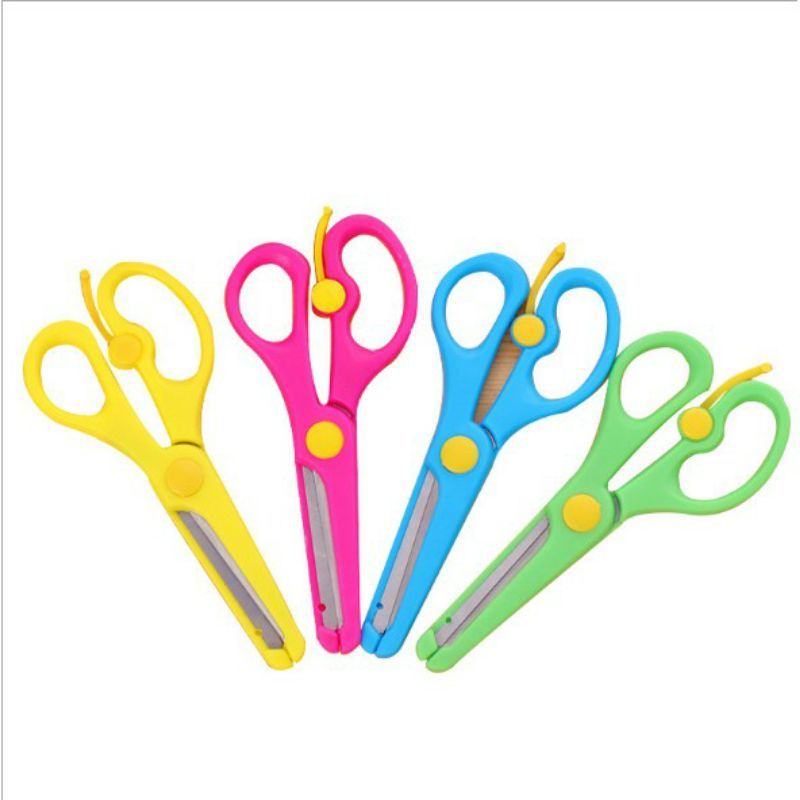 

~CIELLY29~ Gunting Anak Aman Ujung Tumpul / Gunting Training Anak / Kids Training Scissors MA38