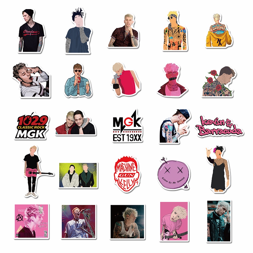 50pcs well-known singer Kelly stickers personalized decoration hand account stickers box computer waterproof stickers