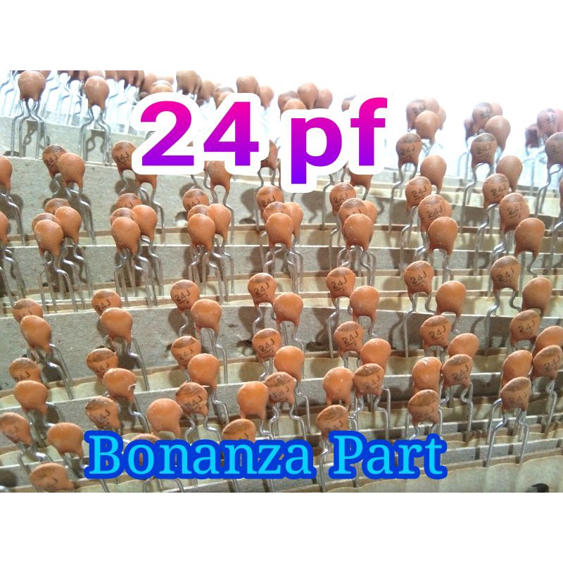 50pcs Capasitor keramik 2pf~2n2  coklat berbagai nilai baca deskripsi