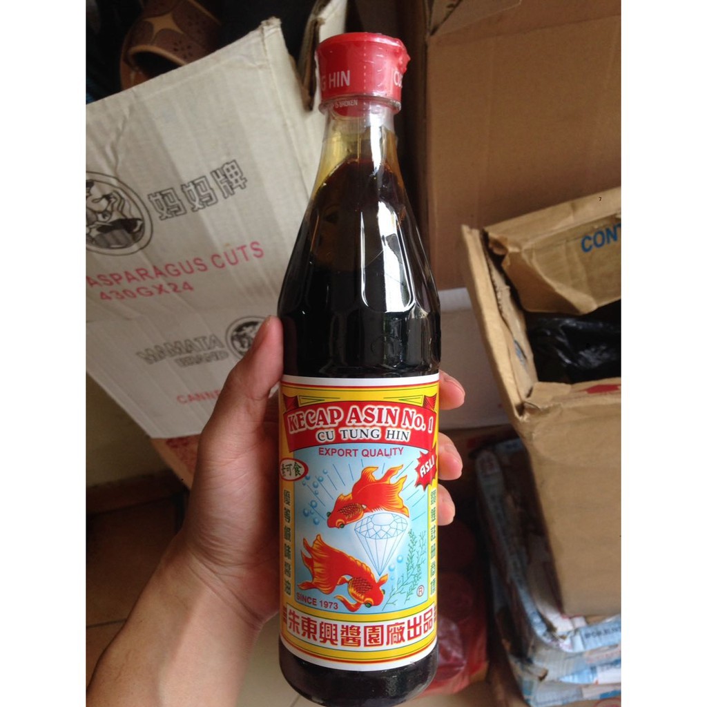 

Kecap Asin No. 1 Cap Ikan Mas Koki CU TUNG HIN Asli Since 1973