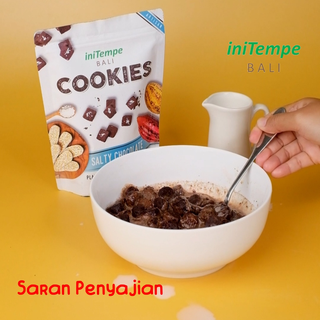 

iniTempe Bali / Salty Chocolate 110 gr /Cookies Tempe /Gluten Free - Healthy - Diet /Snack/Ini Tempe