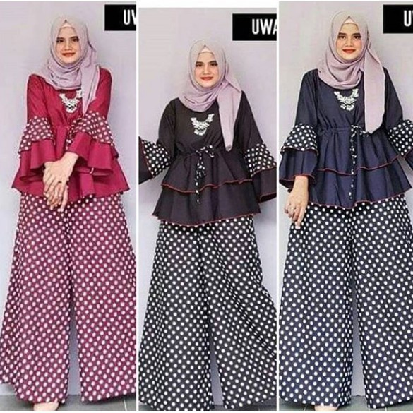 Dress Muslim Coupe Wanita - BHJ 0192 - Original Gareu Fashion