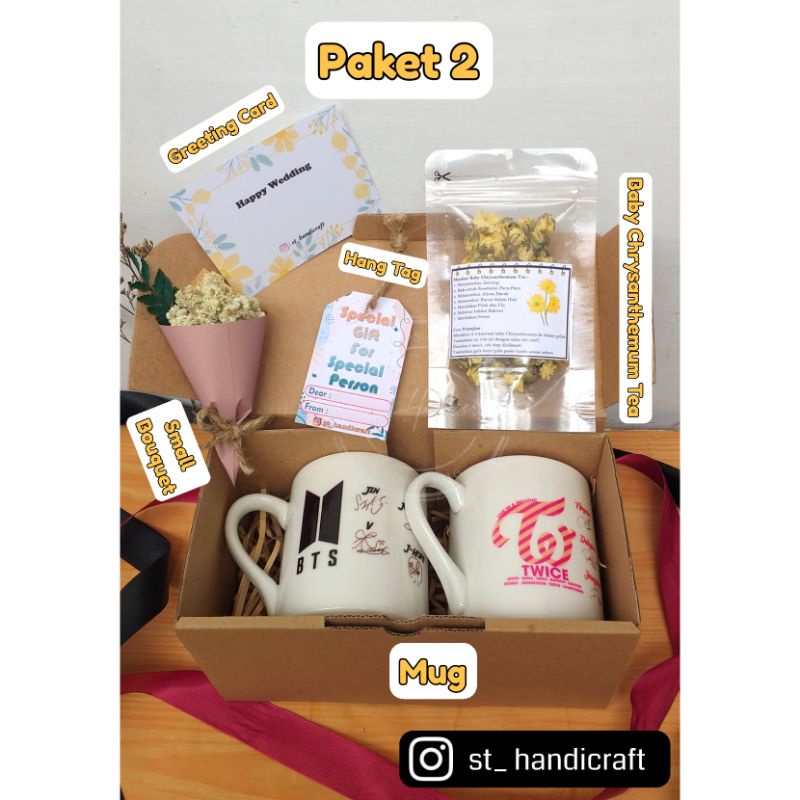 Hampers Kpop / Hampers Wisuda / Hampers Anime / Kado Ultah /Mug Custom (Paket 2)