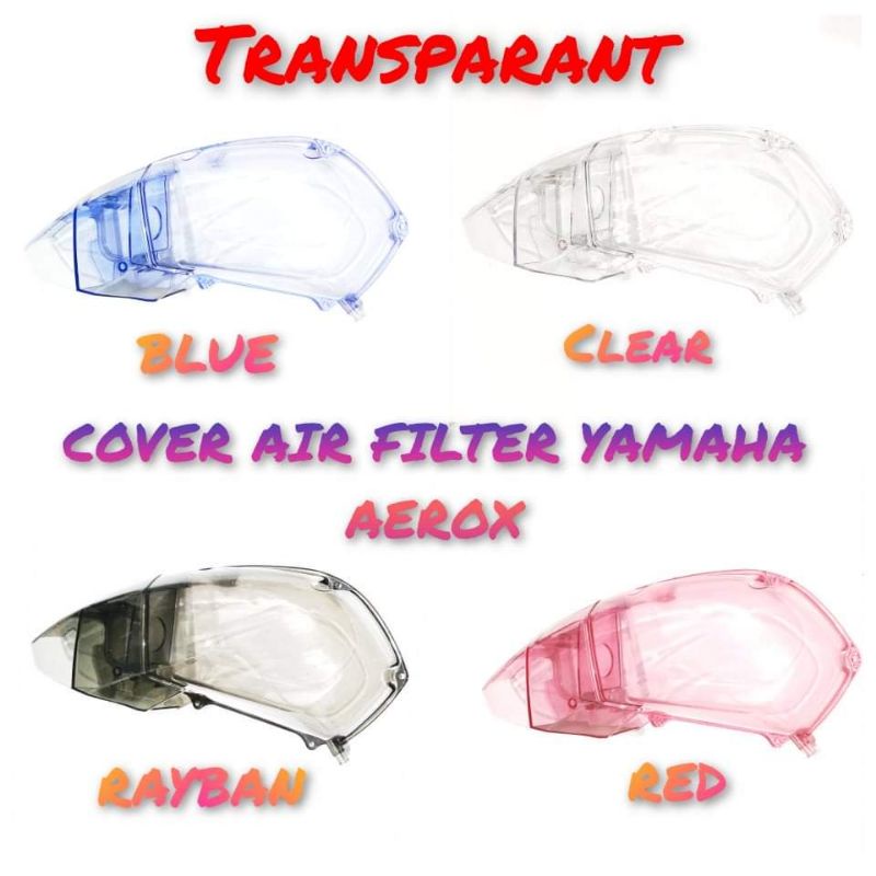 Tutup filter hawa lexi aerox155 old  transparan