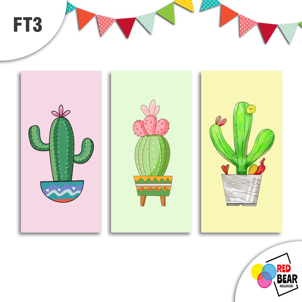 Walldecor Cactus / Pajangan Dinding / Pajangan / Hiasan Dinding - FT3