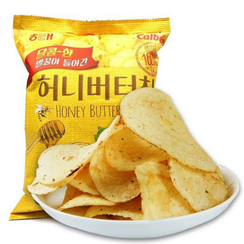 

[60gr] HAITAI Honey Butter Chips - Snack Kentang Rasa Madu dan Mentega Original ala Korea