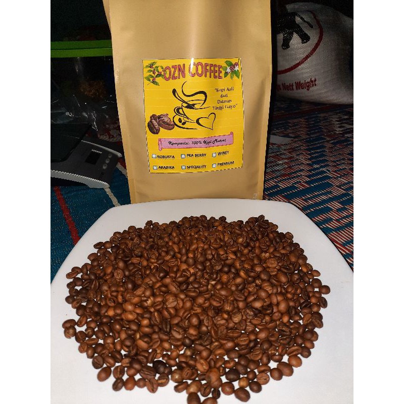 

500gr Robusta Gayo Natural Fine grade 1 dan 2 by OZN COFFEE