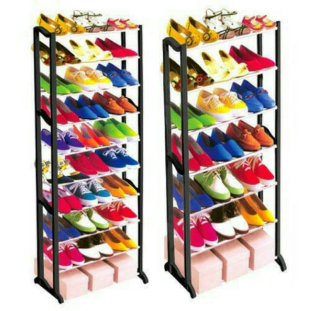 AMAZING SHOE RACK..Rak sepatu susun 10 besi tanpa tutup RP 70.000